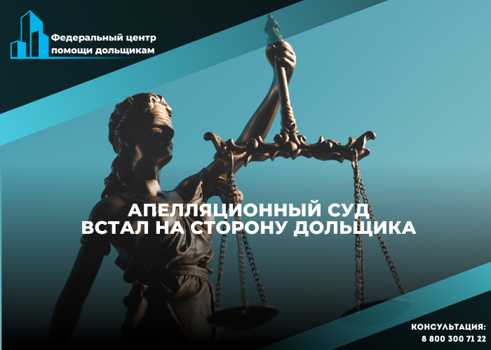 Арбитражный суд рассмотрит требование дольщика о возмещении убытков после апелляционной жалобы Центра помощи дольщикам